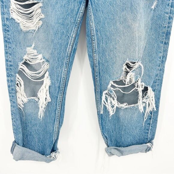 NWT BOYISH Womens The Tommy Organic Cotton Blend Distressed Button Fly Jeans 26 - Picture 5 of 13